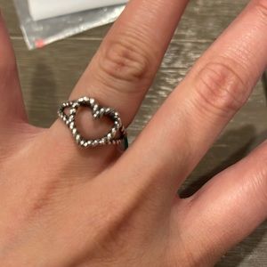 JAMES AVERY HEART TWISTED ROPE RING SIZE 6